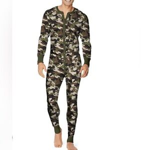 ❌SOLD❌ Hanes Thermal Union Suit Medium NEW Camo